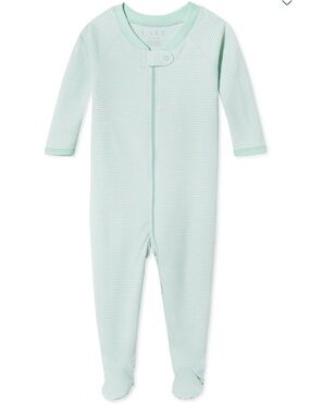 LAKE Baby Boys Striped Footie Pajamas